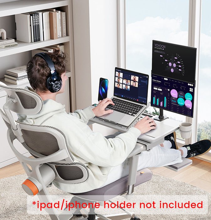 NEWTRAL Pro Laptop Table Adjustable Ergonomic with Detachable Legs Cup Holder