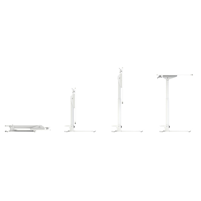 Mobile WHEELY Sit Stand Desk Folding 680x400MM FA107