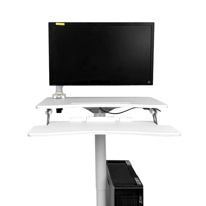 Mobile WHEELY Sit Stand Desk Folding 710mm FDS108
