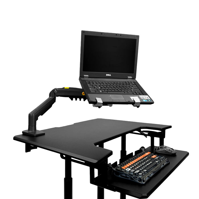 Mobile WHEELY Sit Stand Desk 899X564MM FDS301