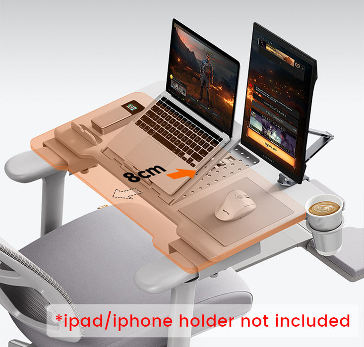 NEWTRAL Pro Laptop Table Adjustable Ergonomic with Detachable Legs Cup Holder