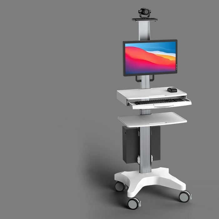 Clinic/Medical/Mobile Computer Station Cpu Monitor Cart 1655mm