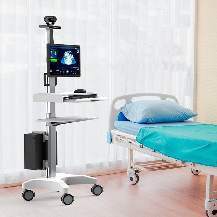 Clinic/Medical/Mobile Computer Station Cpu Monitor Cart 1655mm