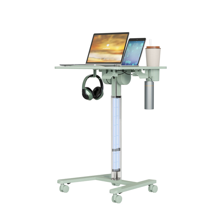 GKU Tiltable Height Adjustable Mobile Sit Stand Desk 700x500mm F047-FA122