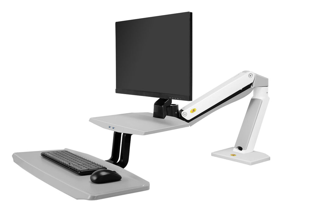 24"-35" FC55-B Sit Stand Desk Single Screen Mount