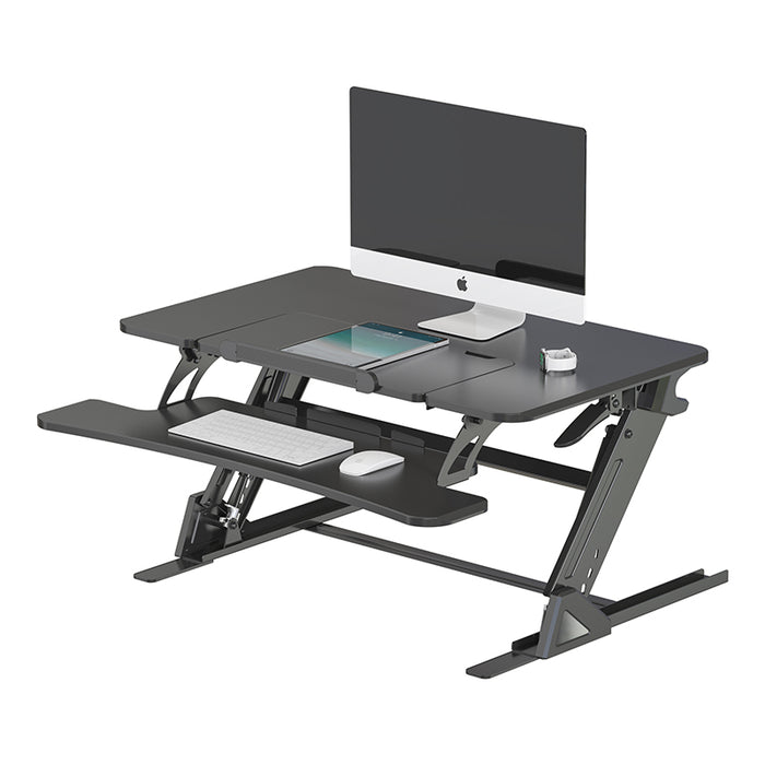 Sit Stand Desk Adjustable Riser Ergonomic Work Station 890x522mm GSD06B