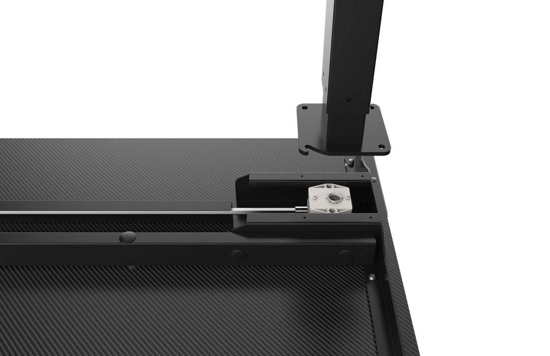 CLEARANCE Flexi-Desk Carbon Fibre finish Electric Sit/Stand Gaming Desk