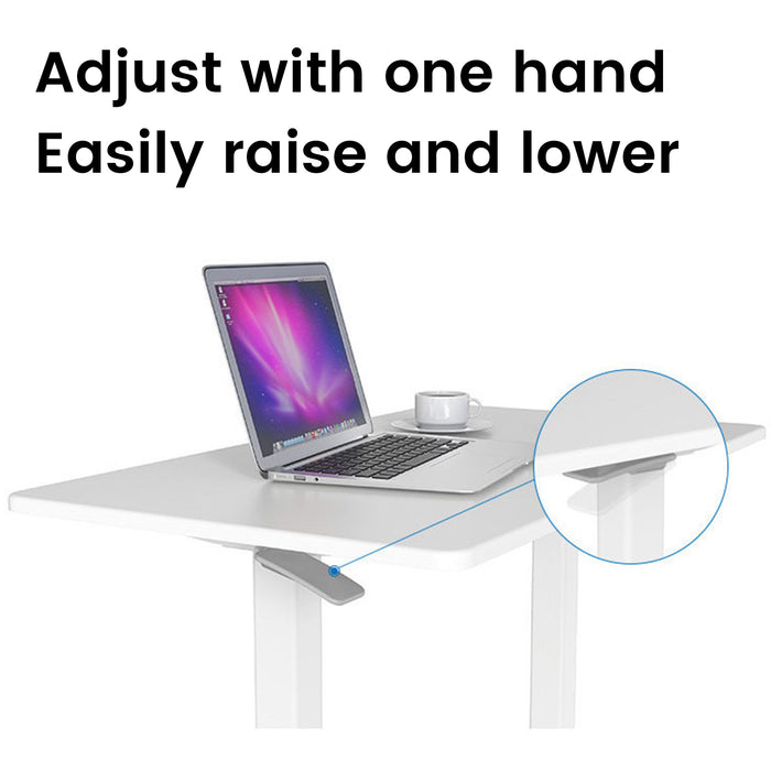 Mobile WHEELY Sit Stand Desk 880X500MM FC101ww