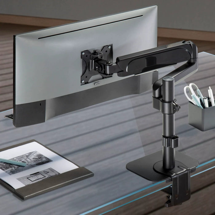 Reinforcement Plate Solid Metal Desk Clamp Base Support for Monitor Arm Protects Desktop