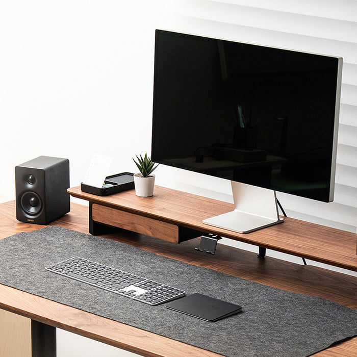 Soft Close Drawer Storage for Monitor Stand Wood & Steel Construction-Gku Plymodel Cockpit
