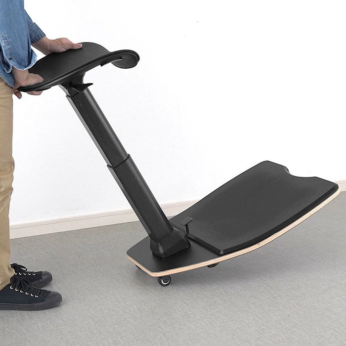 Ergonomic Standing Stool with Anti-Fatigue Mat & Wheels