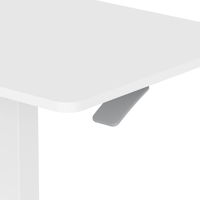 GKU Adjustable Mobile Standing Desk with Wheely & Cup Holder 650x480mm F047-FDS106B-A2,white/cup/ hook