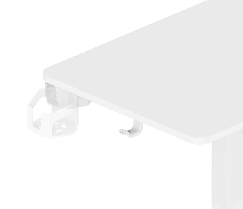 Gku White cup holder and hook to add to any table