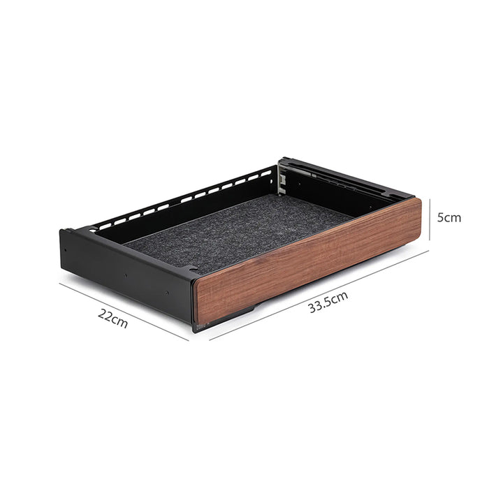 Soft Close Drawer Storage for Monitor Stand Wood & Steel Construction-Gku Plymodel Cockpit