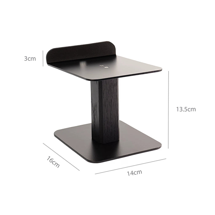 Desktop Speaker Stand, Wood & Carbon Steel Speaker Riser-Gku Plymodel Cockpit
