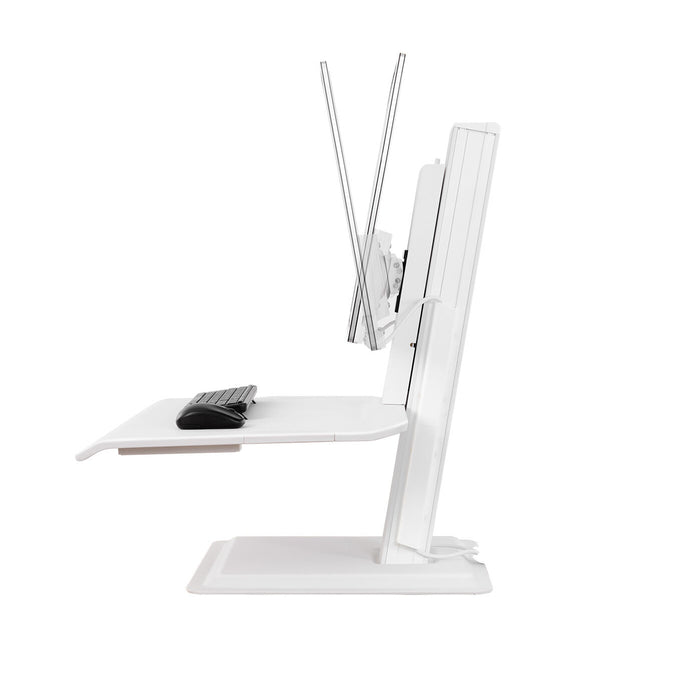 st15w Free Standing Screen Sit Stand 22"-32" up to 11kg - white