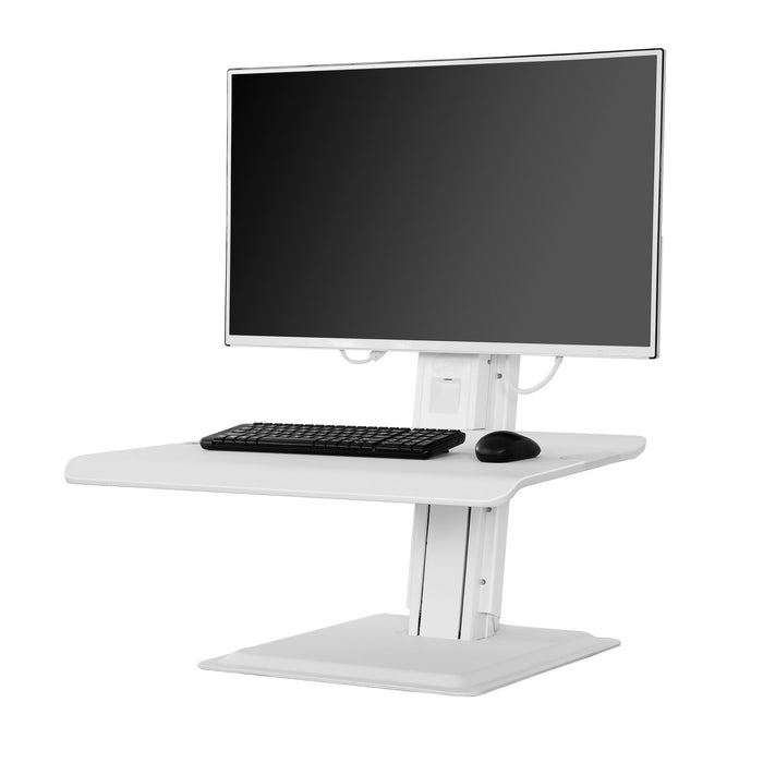 st15w Free Standing Screen Sit Stand 22"-32" up to 11kg - white