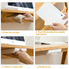 Under Desk Drawer Under Desk Table Storage Drawer Organizer Large Size 2 Pack | gku.