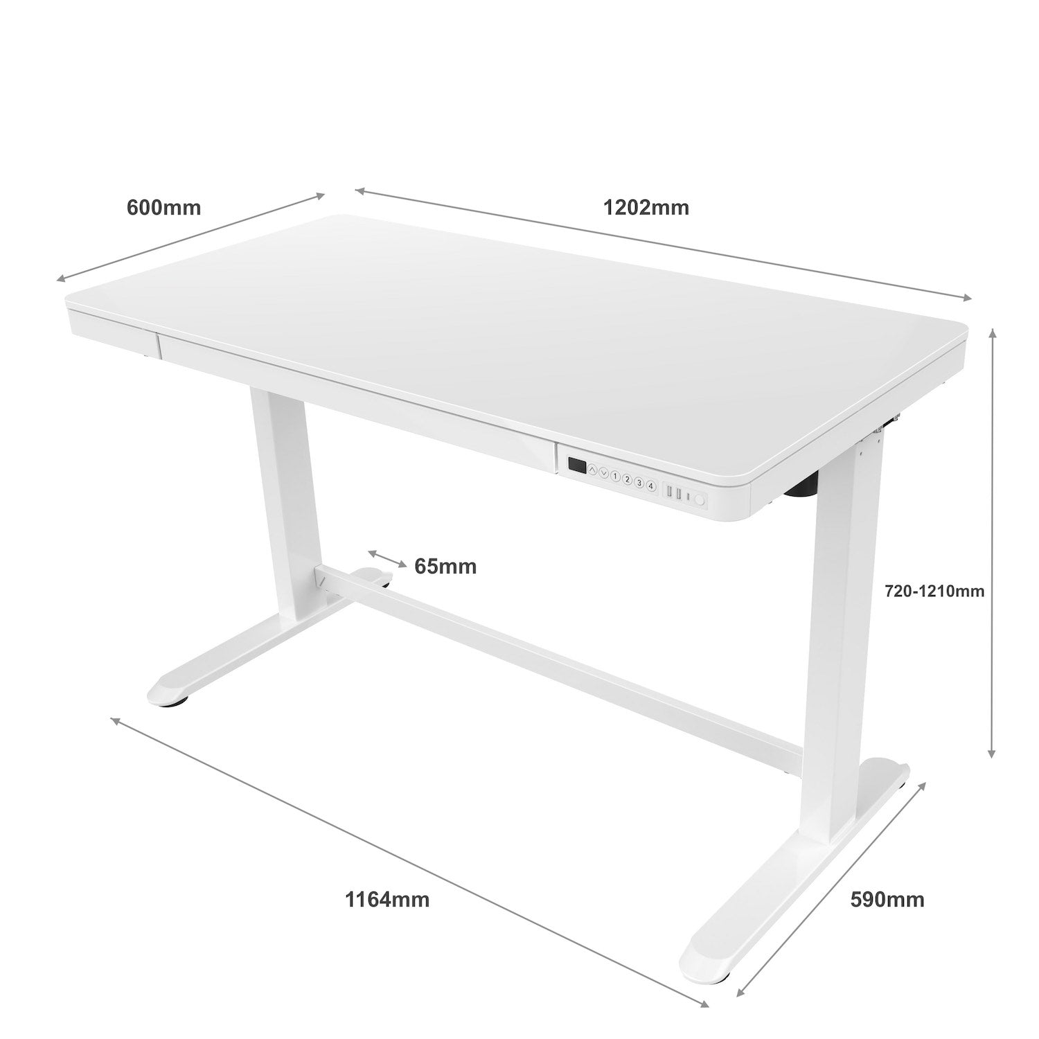 gku™ SmartUp All-in-1: Electric Sit Stand Desk | gku.
