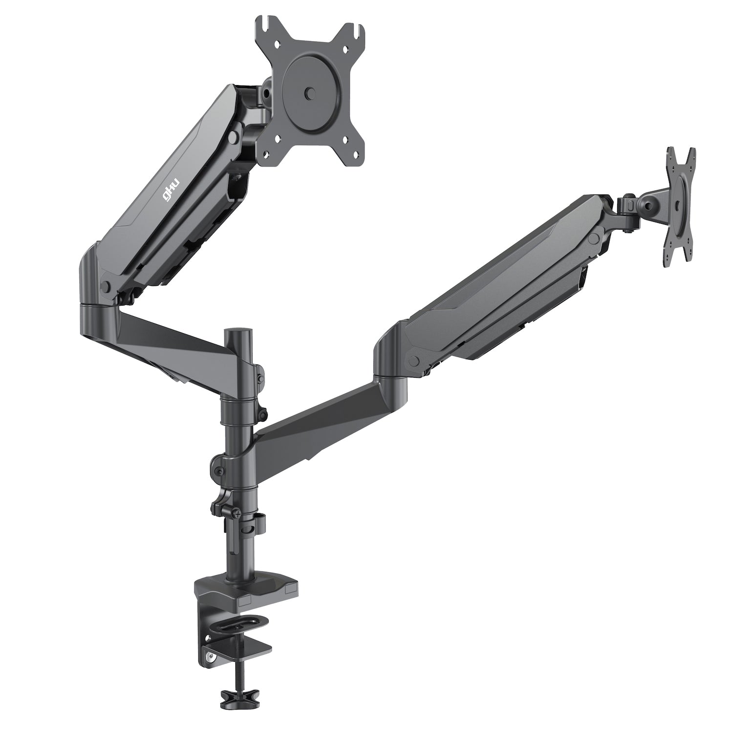 gku™ PRO-Riser V2 Dual LCD Monitor Desk Mount | gku.