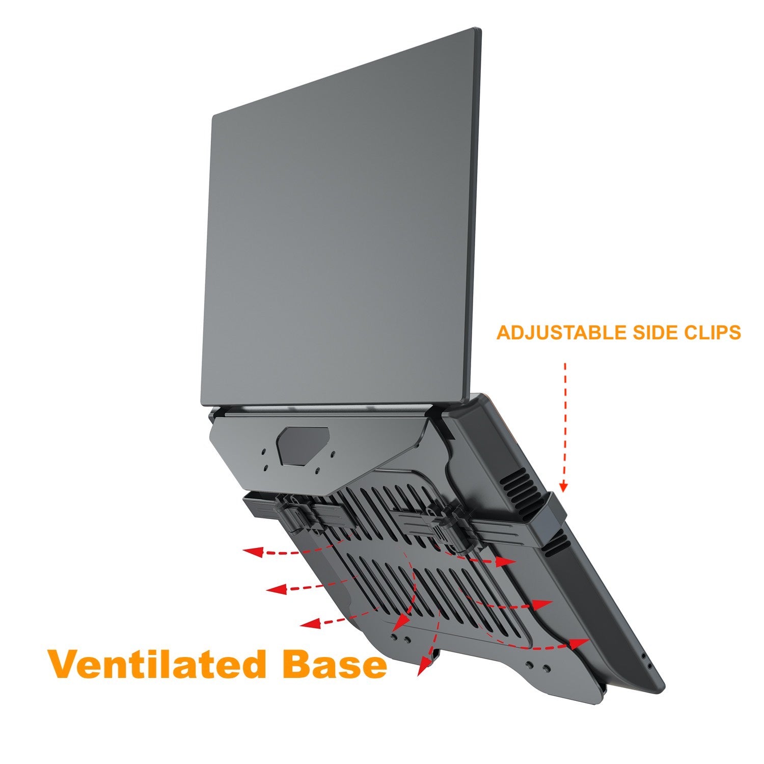 GKU Monitor Arm Laptop Holder Notebook Connector Mount