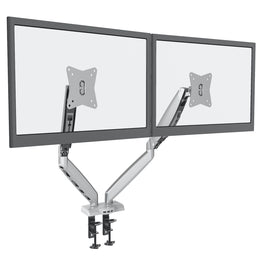 GKU Dual Monitor Desk Mount Arm - ProRiser Gas Spring Monitor Stand