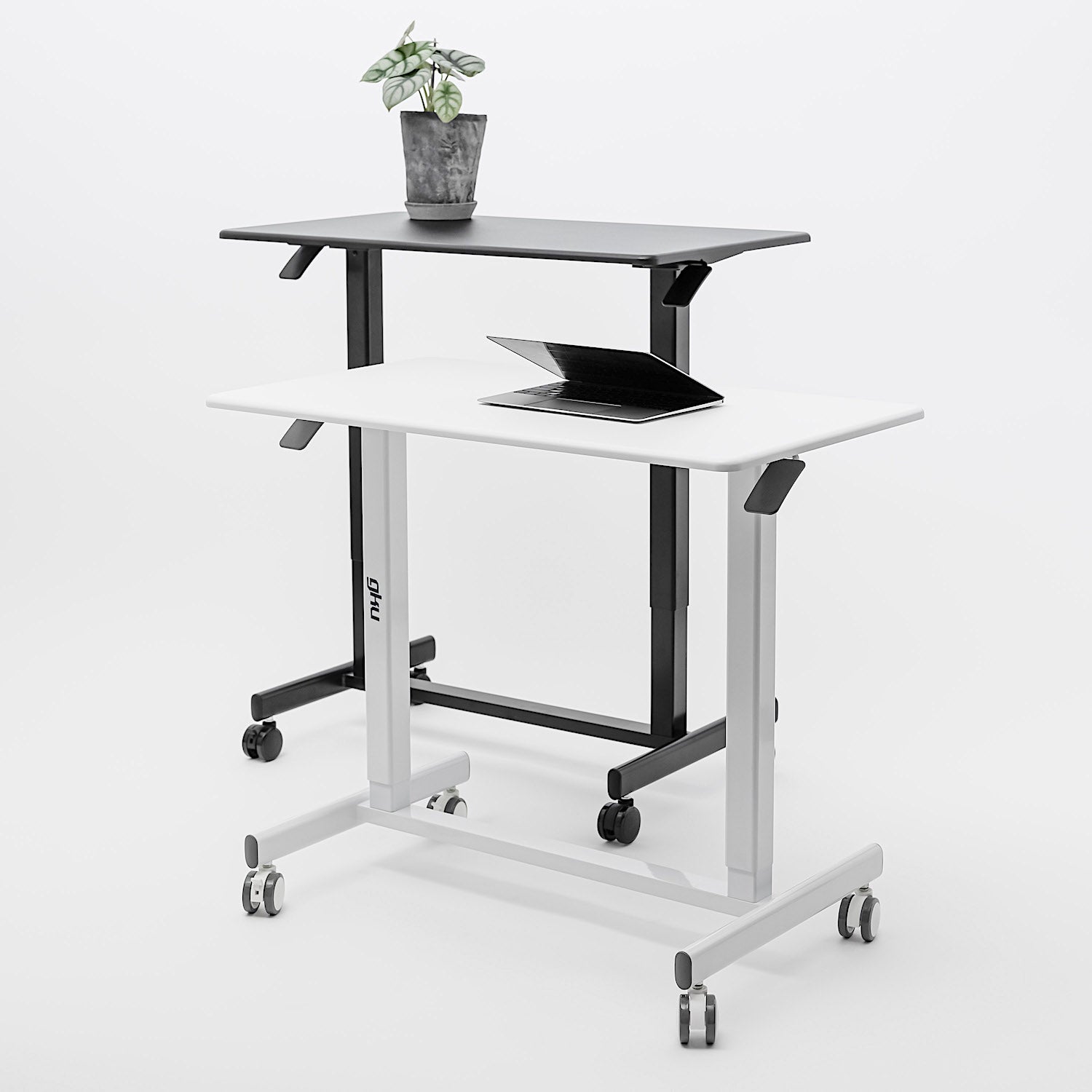 gku™ Mobile Height Adjustable Sit Stand Desk | gku.